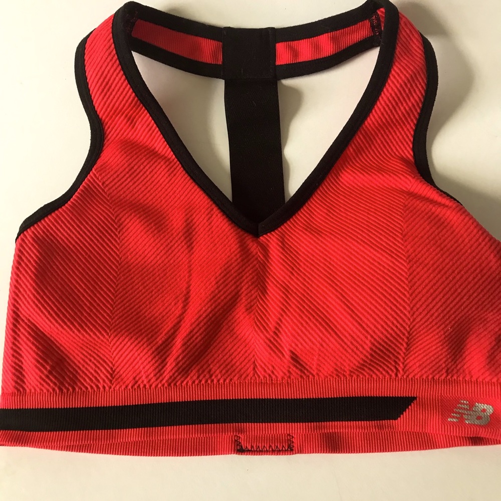 New Balance Sports Bra. Red/Black. Size M. EUC